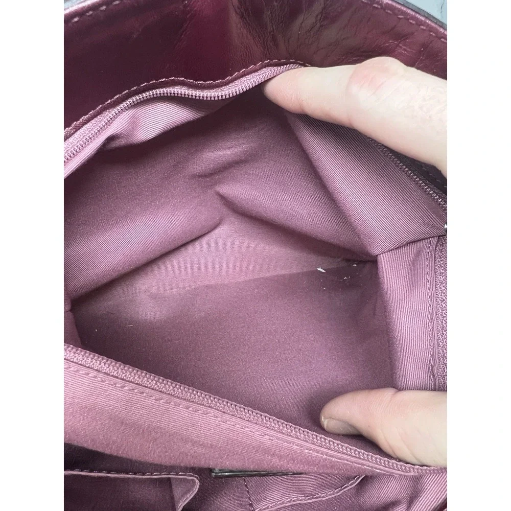 Coach MEDIUM F12602 Vintage Burgundy Y2K Soho Hampton Leather Satchel